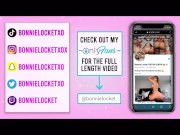 Bonnie Locket POV sucking and riding big 7”cock 16/16