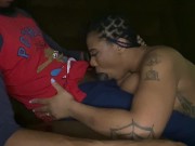 Sucking his dick while his BM tries to break in the crib 1/16