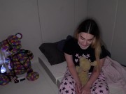 Foot licking BDSM teen eats her slave masters cumshot after anal sex 3/16