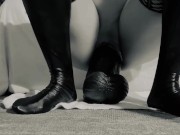 Wife Ms.Bwur takes on Topher Michaels from Hankeys Toy’s Huge dildo  4/16