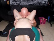 How my yoga ball workout ended today 1/16