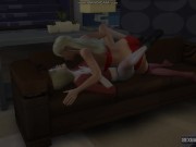 Geek Has Lesbian Sex With Tremendous Blonde With Beautiful Body - Sexual Hot Animations 2/16