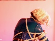 Latex Fetish Bondage Kinky Free Porn Video with hot blonde MILF Arya Grander 12/16