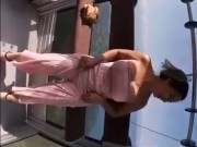 A GOOD RIDE WITH A BEAUTIFUL COLOMBIAN ON A CABLE CAR 3/16