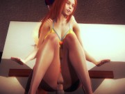 [LEAGUE OF LEGENDS] Leona and Fiora swimsuit gangbang (3D HENTAI 60 FPS) 14/16