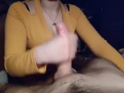 I Jerk My Stepbro's Hard Dick Huge Cumshot 14/16