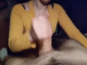 I Jerk My Stepbro's Hard Dick Huge Cumshot 9/16