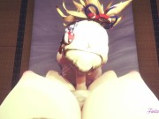 Genshin Impact Hentai Futanari - Yoimiya Blowjob with cum in her mouth to Ayaka Futanari 9/16