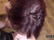 DEBT4k. Pregnant debtor has no choice but to take cock in tight pussy 9/16