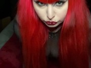 Goth girl teases you and fucks herself 3/16