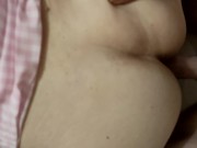 MessalineX reveille son compagnon. Masturbation, missionnaire, levrette et ejaculation sur le ventre 14/16