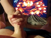 ⭐ Naughty Pee Couple Play Wetting Games Again - Hot Panty Wetting and Pissy Handjob!! 13/16