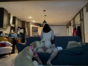 Having pregnant sex with step bro parents away  8/16