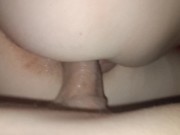 From behind creampie pussy close up 16/16