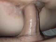 From behind creampie pussy close up 5/16