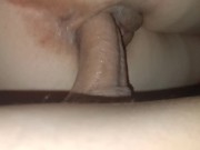 From behind creampie pussy close up 7/16