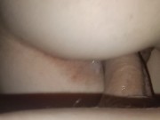 From behind creampie pussy close up 9/16