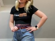 Cute, posh British girl passive aggressively strips down after her whiny friend begs her to upload x 2/16