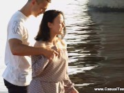 Casual Teen Sex - Sara Rich - He make her moan of pleasure as he fucks her pussy and ass repeatedly 2/16