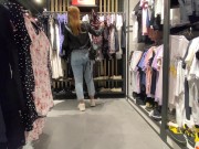 The Girl Worked out the Purchase right in the Locker Room of the Shopping Center 2/16