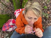 Busty blonde wife sucks then fucks her husband outdoors 16/16