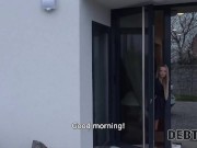 DEBT4k. Desperate housewife is ready to be fucked to keep her fancy car 2/16