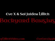 Backyard Banging - Outdoor sex in multiple positions with SaiJaidenLillith & EveX 1/16