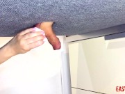 Mistress shaves her slave's balls on the milking board EasyCBTGirl 15/16