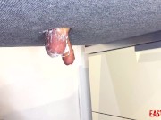 Mistress shaves her slave's balls on the milking board EasyCBTGirl 4/16