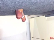 Mistress shaves her slave's balls on the milking board EasyCBTGirl 8/16