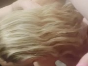 Real amateur girlfriends ex joins for mfm threesome. Hot blonde slut DP POV upside down throat fuck 8/16