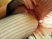 Fishnet stockings up close, detailed POV, fuck me with your eyes fetish 11/16