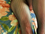 Fishnet stockings up close, detailed POV, fuck me with your eyes fetish 3/16