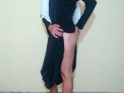 Busty chechen girl in hijab gets fun and bursts a balloons with high heels 12/16