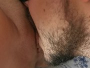 Cuckold clean girlfriend pussy after sex with stranger on the beach. Creampie 12/16