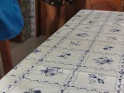 Cuckold clean girlfriend pussy after sex with stranger on the beach. Creampie 2/16