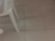 Cuckold clean girlfriend pussy after sex with stranger on the beach. Creampie 5/16