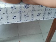 Cuckold clean girlfriend pussy after sex with stranger on the beach. Creampie 7/16