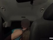 Scopo forte la mia fidanzata in auto alla fine del turno di lavoro 4/16