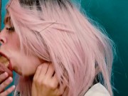 Fucked my mouth hard and rough - I swallowed every drop of cum 10/16