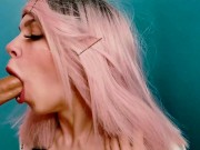 Fucked my mouth hard and rough - I swallowed every drop of cum 2/16