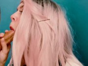 Fucked my mouth hard and rough - I swallowed every drop of cum 6/16