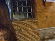 Husband dared me to keep my tits out in the busy bar district - LilyMaeExhib 14/16