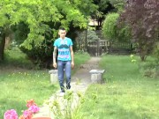 GRANNYLOVESBLACK - Lacey and her lover Tallulah are getting it on when they notice a strange guy spying on them 3/16