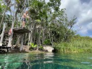 Big Booty Blonde Fucking and Flashing in Paradise - Molly Pills - POV 4K 16/16