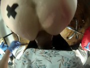 SUBMISSIVE HUSBAND-Cuckold gets Pegged 2/16