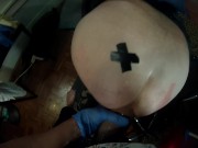 SUBMISSIVE HUSBAND-Cuckold gets Pegged 4/16