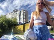 Hot Girl Fingering Pussy in the Back of a Car during a Date 16/16