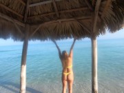 Nadando en el océano Atlántico en Cuba 2 2/16