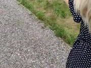 Fucked a married the beauty S-Wife Katy in the park (first person) 1/16